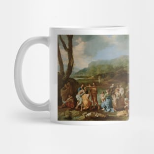 Saint John Baptizing in the River Jordan by Nicolas Poussin Mug